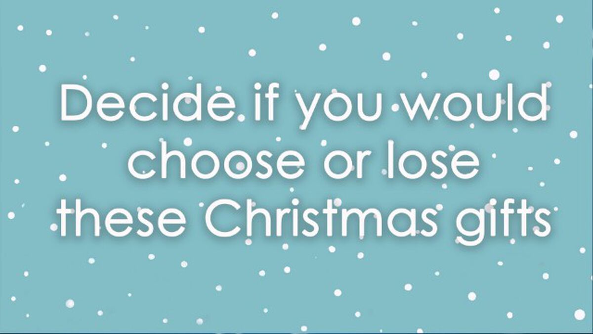 Choose It or Lose It - Christmas Gifts image number null